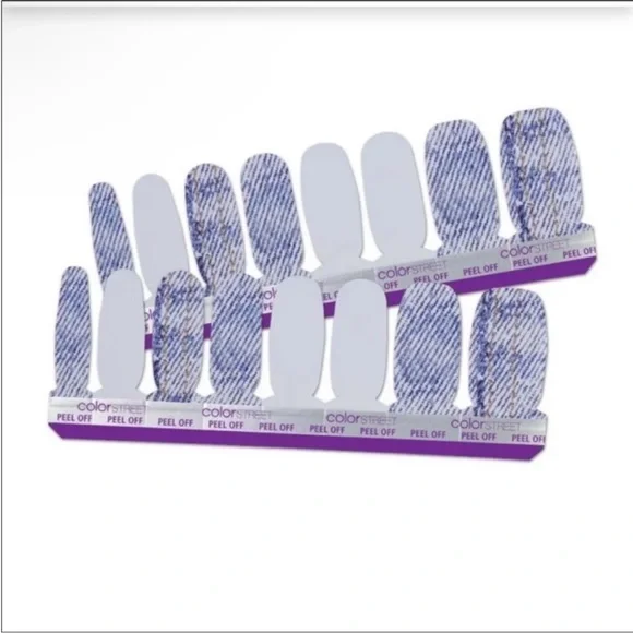 *Retired* Color Street: Blue Jean Baby | Denim Pastel Pale Spring Summer Design - Picture 13 of 13